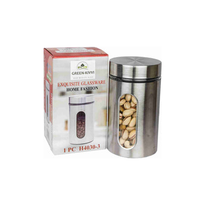 GREEN KIVVI exquisite Glassware, home fashion Steel Utility Container 900 ml high quality glass