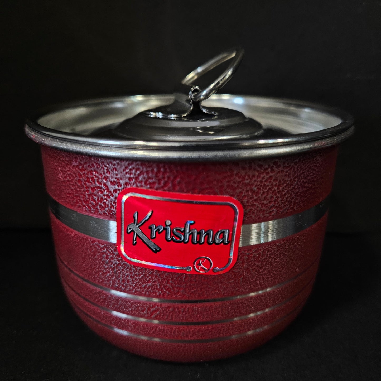 Stainless Steel Heavy Bottom Patila Heavy Cook and Serve Cookware Pots Container Bowl with lid