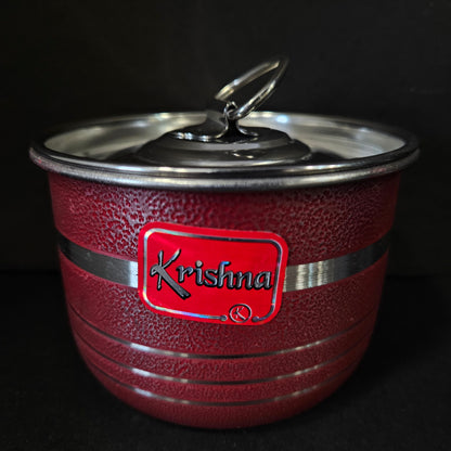 Stainless Steel Heavy Bottom Patila Heavy Cook and Serve Cookware Pots Container Bowl with lid