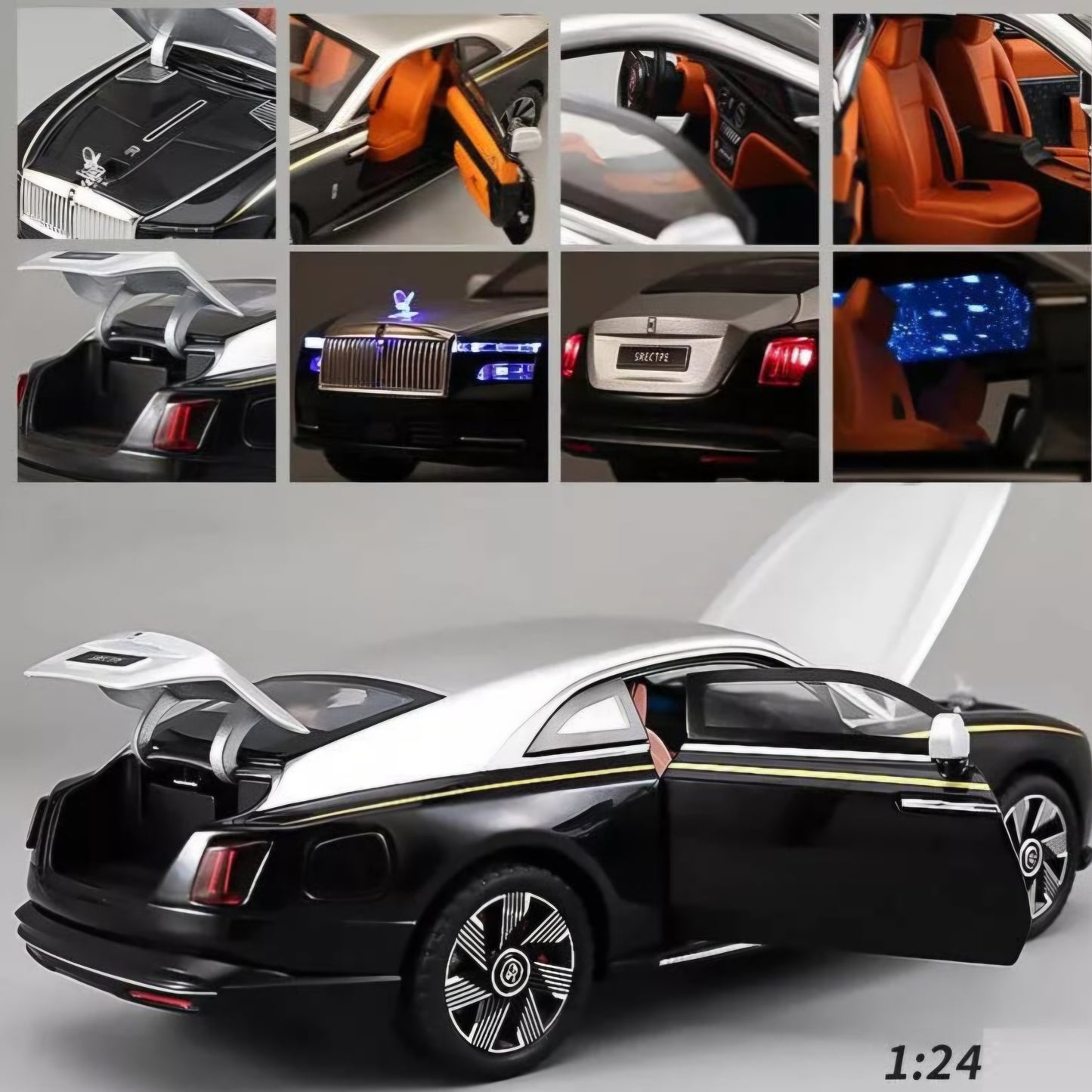 rolls royce Spectre Diecast Metal Pull Back Car