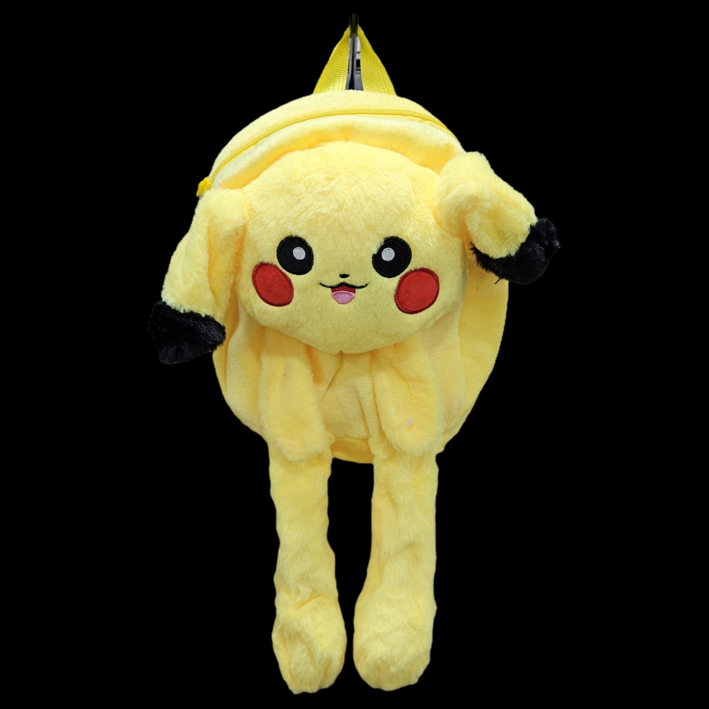 Cartoon character themed soft fur backpack for kids