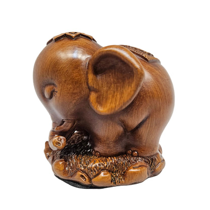 Elephant with Baby for Good Luck Positivity Home Decor II Showpiece II Figurine II Statue Living Room - Office - Table Top - Decoration & Gifting