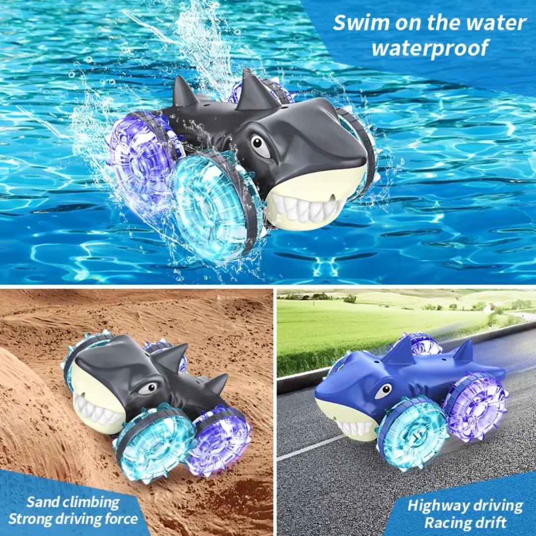 Shark Amphibious car with 360 degree rotation full function with cool Light for Kids 6 years above