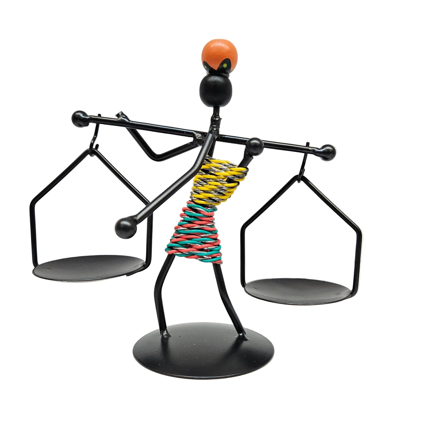 Iron Tealight Candle Stand Abstract Figurine Candle Holder Votive Candle Rack Decorative Table Candlestick Figurine Art Craft for Home Party Restaurant
