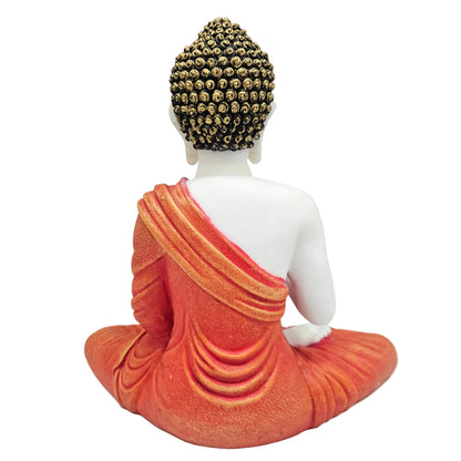 Gautam Buddha Statue for Spiritual Home Meditating Buddha in Marble powder finish with Highly Detailed Features which Improves Your Home Decor