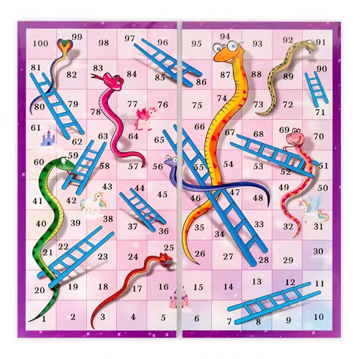 Classic Ludo with Snakes and Ladders Classic Board Game Family Fun and Party Game for Kids/Children