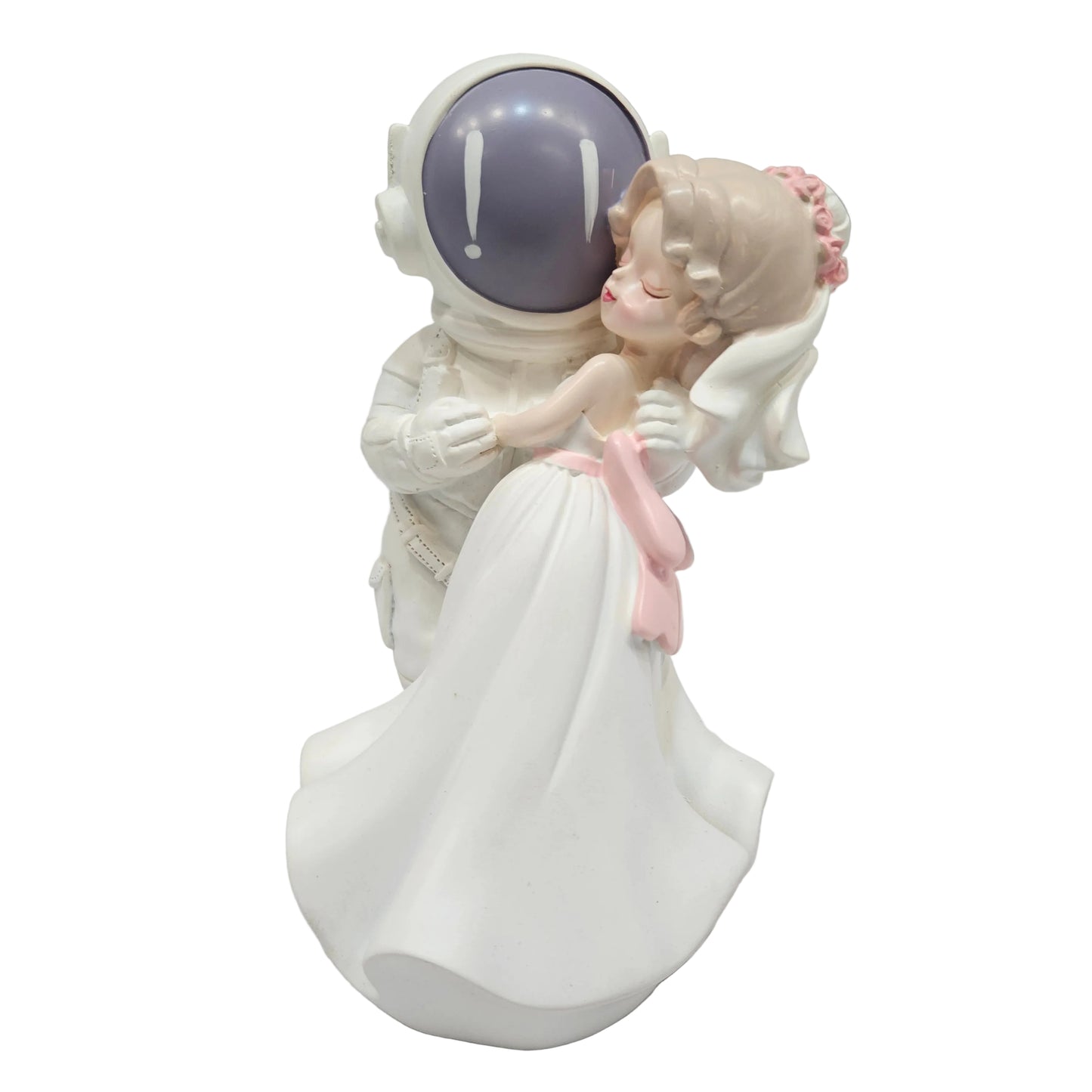 Astronaut Wedding Couple Figure love pose Astronaut Statue Engagement,marriage & Valentine Gifting purpose