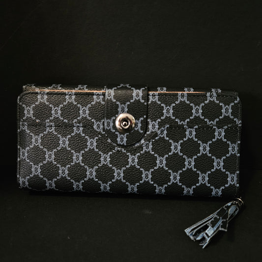 Leather Thin Slim Wallets for Women with Zipper