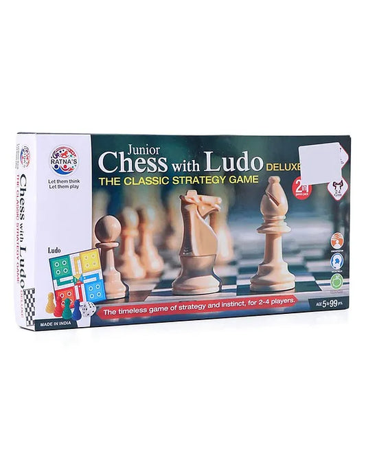 Ratnas Classic Chess And Ludo 2 In 1 Board Game