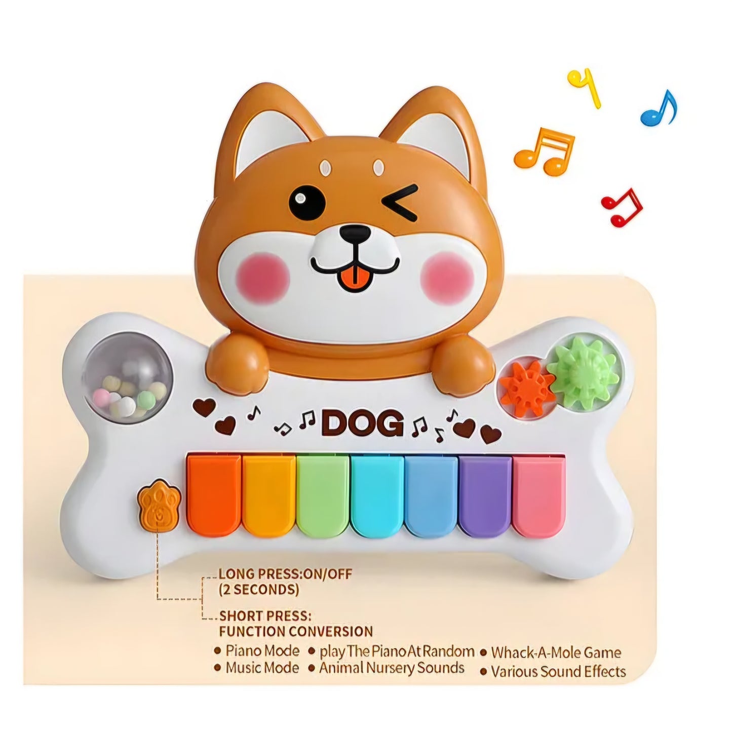 Small Piano Toy for Kids | Musical Toy for Hand-Eye Coordination and Creative Development for 1+ Years