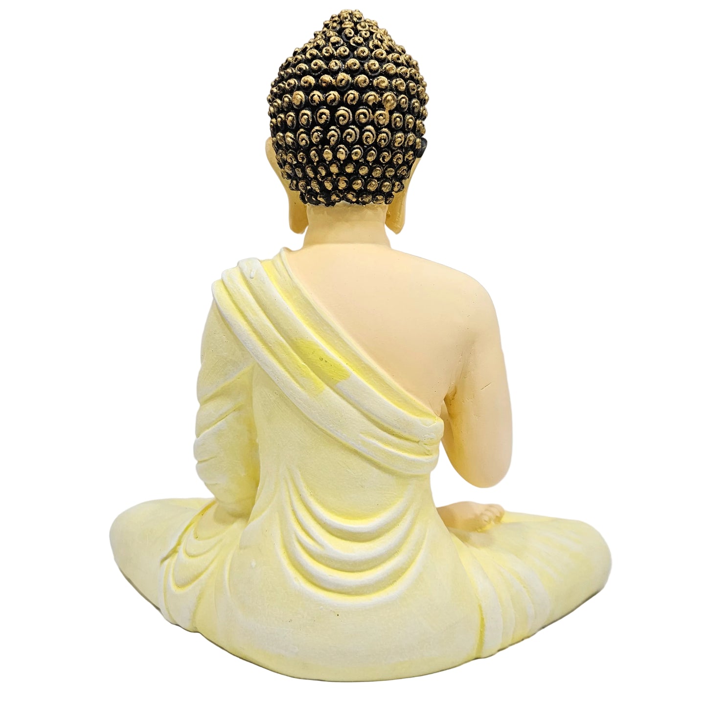 polyresin Meditating Lord Buddha Statue designed as a decorative home showpiece