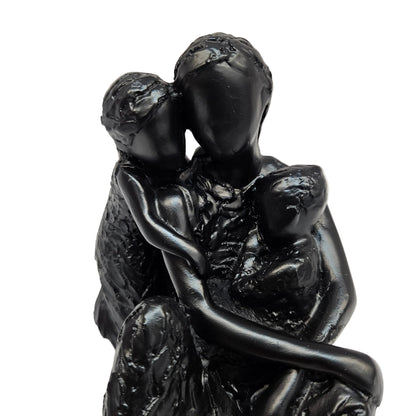 Black cute mother's love with kids  Statues Showpiece Figurine