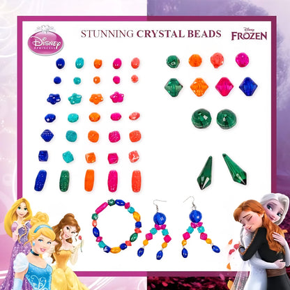 RATNA'S 2 in 1 Disney Princess & Frozen Jewelry Making DIY Kit