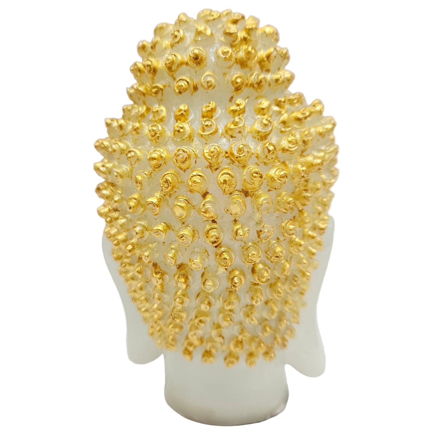 Buddha Head Face Showpiece Figurine Handcrafted Statue| for Home Room Office Desk | for Living Room Resin Gautam Buddha Idol & Figurine for House Gifts Bhudha