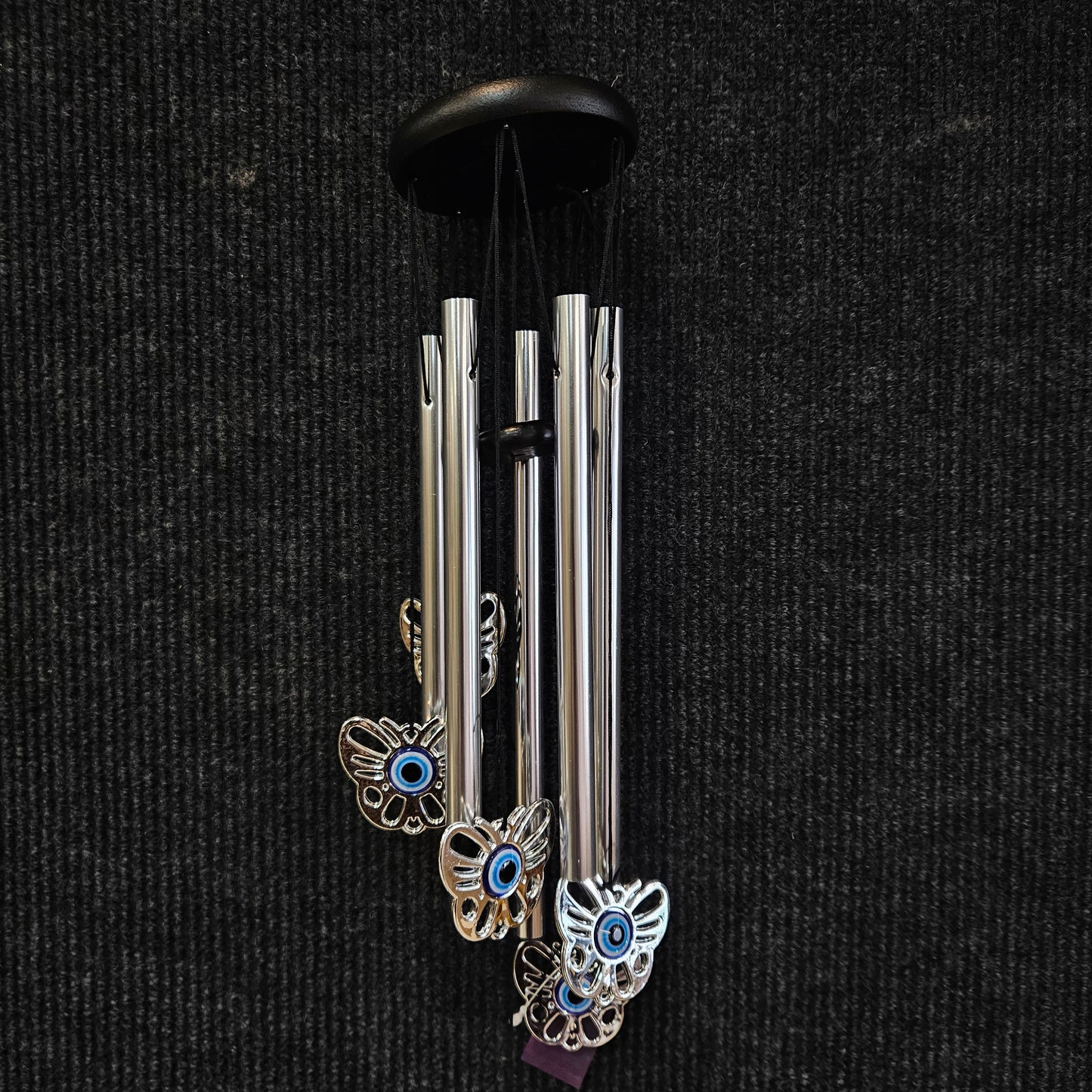 Evil Eyes & Butterfly Feng Shui Wind Chime for Bedroom Bell Wind Chimes for Bedroom Home Positive Energy Balcony Bedroom
