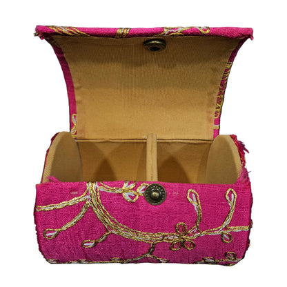 Designer Embroidered Bangle Organizer box for Women's