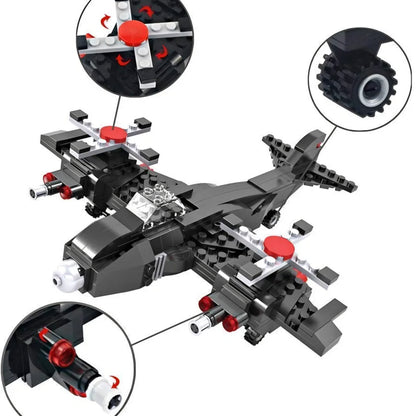 S.W.A.T Special Forces 4in1 Armored vehicles 841pcs building blocks set for kids above 6years