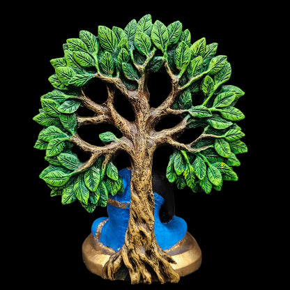 Tree Buddha Statue showpiece Idol Home Decor Items for Living Room and Gifts Decorative Showpiece