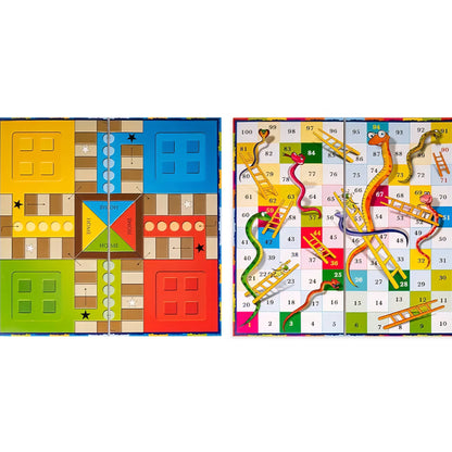 Ludo and Snakes & Ladders Jumbo Classic Board Game to Play with Kids and Adults