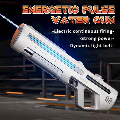 Lumo Electric Long Range High Air Pressure Spray Holi Water Gun Toy for Boys & Girls, Rechargeable Pichkari Water Guns for Kids