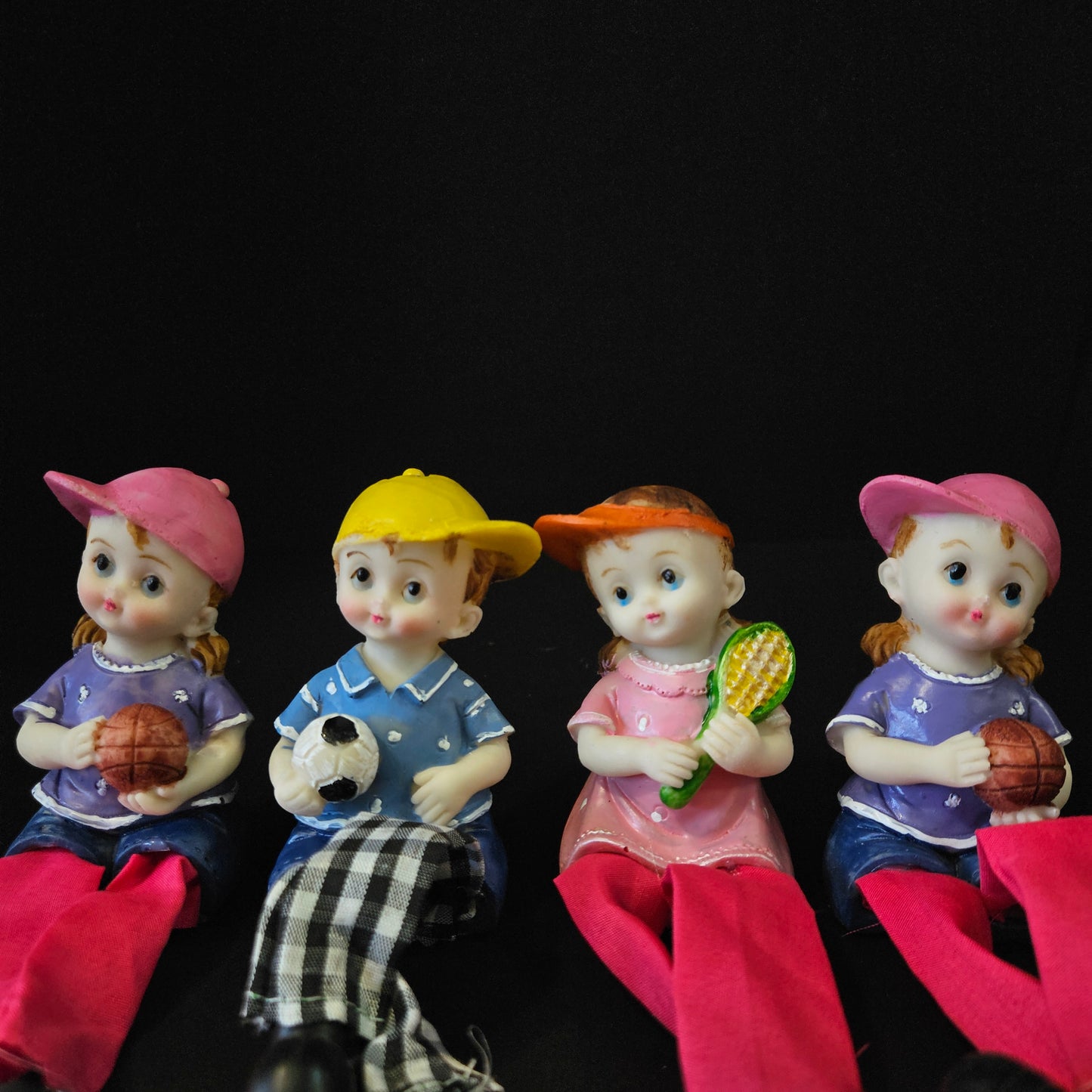 Set of 4 Kids Love couple Statue - Handicraft Decorative Home Interior & Table Decor Figurine / Marriage Wedding Anniversary Antique Gift item Decorative Showpiece