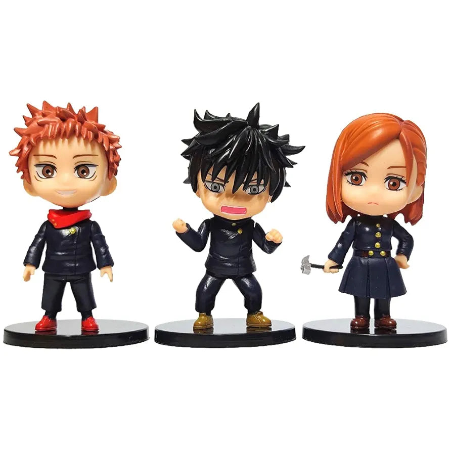 Mini Jujutsu Kaisen Action Figures Toys 6 pieces set Collective Dolls with Stands