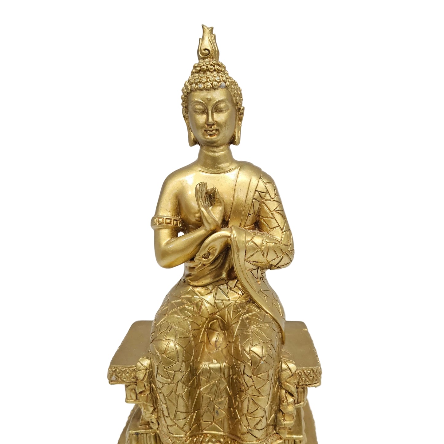Sitting Meditating Buddha Statue Idols for Home Living Room Decor