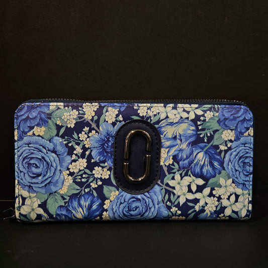 Leather Thin Slim Wallets for Women Cute Bear Stars Wallet for Women with Double Zipper