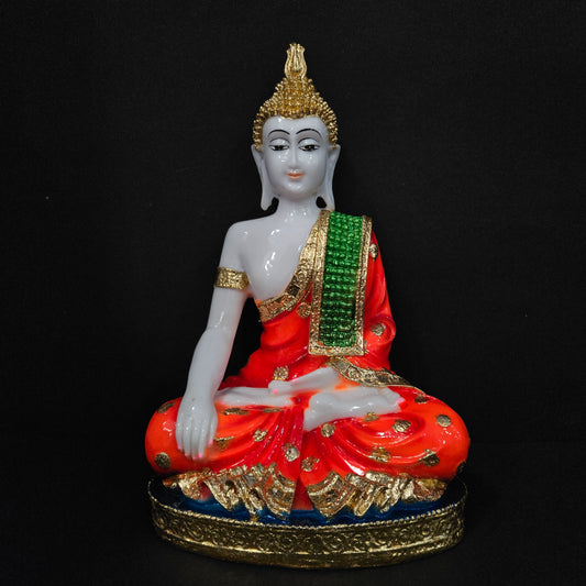 Meditating Sitting Buddha Statue showpiece Idol Home Decoration Items for Living Room Decor and Gifts