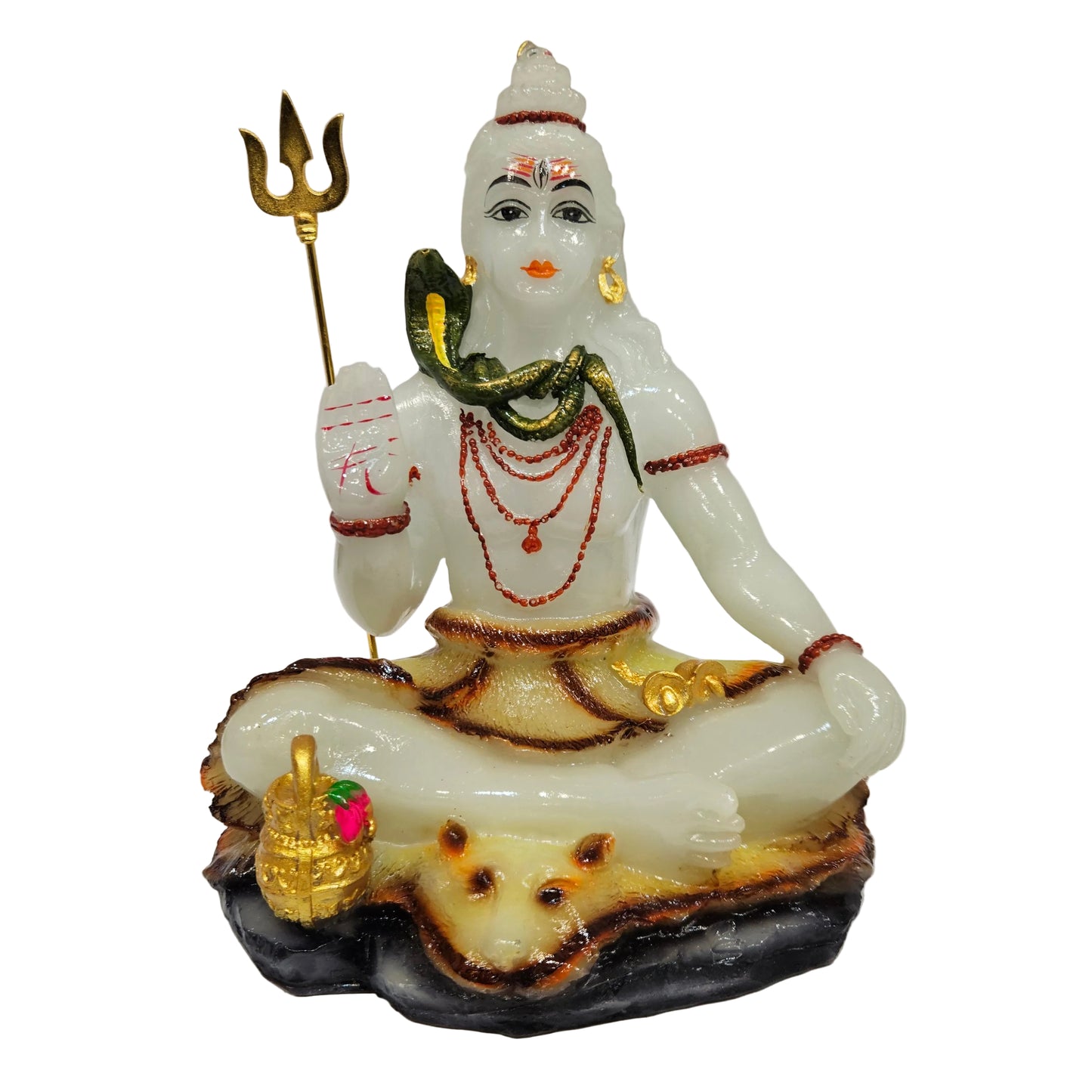 Lord Shiv ji Marble Statue idol For Home Décor Decorative Showpiece