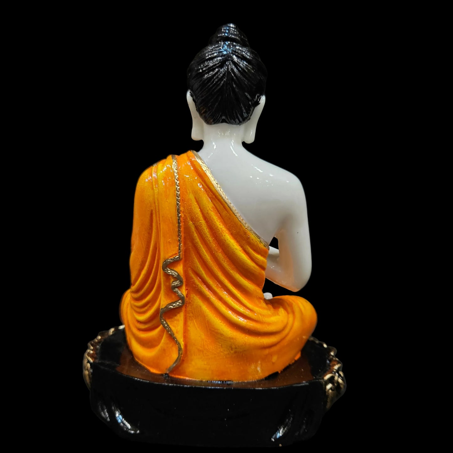 Gautam Buddha Statue for Spiritual Home Meditating Buddha in Marble Finish with Highly Detailed Features which Improves Your Home Decor Fully Washable Showpiece