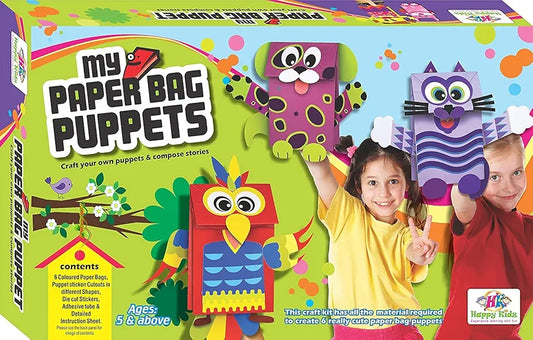 My Paper Bag Puppets -Craft Your own Puppet and Stories for Kids Above 5 Years of Age Both Boys and Girls