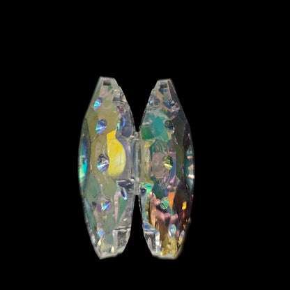 Feng Shui Glass Oyster with Pearl Vastu Items for Home for Money, Glass Oyster Showpiece, Oyster with Pearl for Good Luck and Prosperity