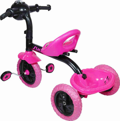 Dash star simba tricycle for kids with Parental control handle,storage Basket& cushion seat
