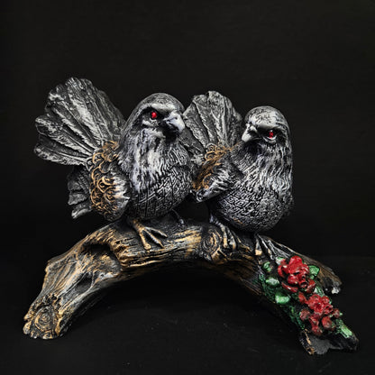 Attractive pigeons on stems with elegant look Showpiece Figurines for home Decor