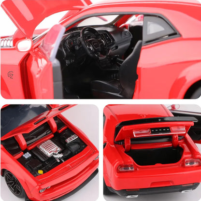 Diecast Model Cars Alloy Toy car for Doodge Challenger Alloy Toy Vehicle, Toys for Kids,Adults,Metal Crafts for Boyfriend,Young Peoples Gift