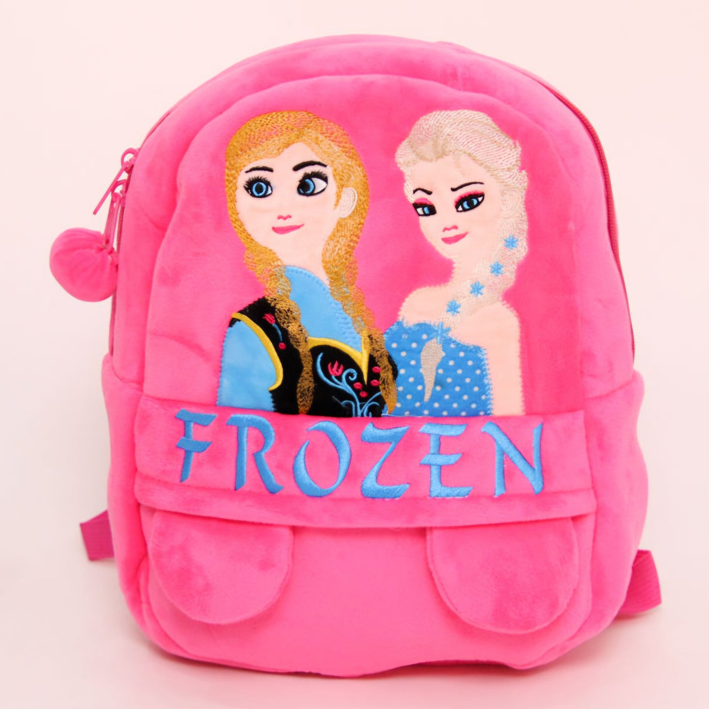Cartoon characters soft Plush texture finishing backpack for kids