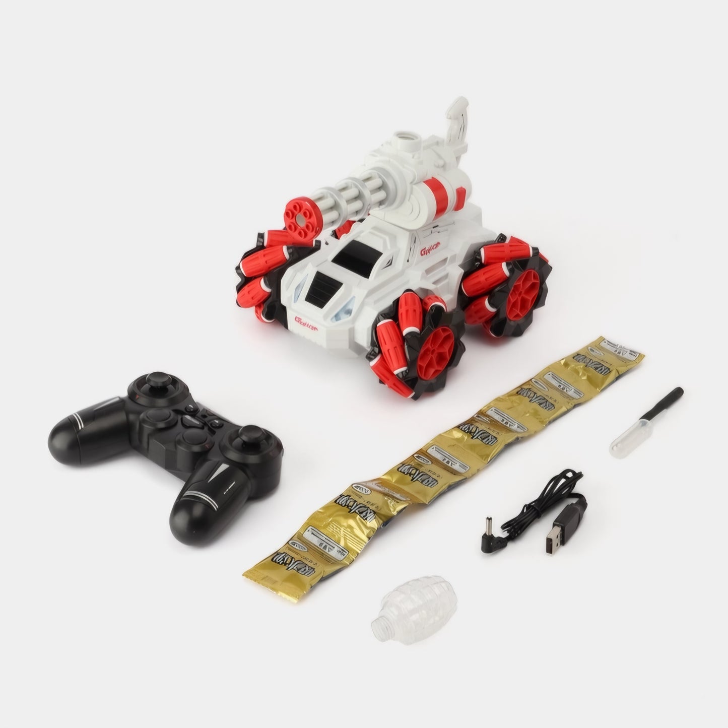 Radio-controlled 360 degree rotation R/C tank