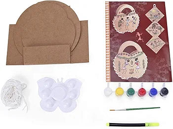 Olympia DIY Hobby, Creative, Art and Craft Game Kit Junior Indian Art - Warli Art & Fancy Craft Perfect Creativity Gift for Kids Both Boys & Girls