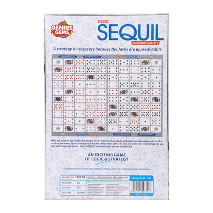 RATNA'S Sequil Game an Exciting Game of Logic & Strategy, Multicolor, Kids