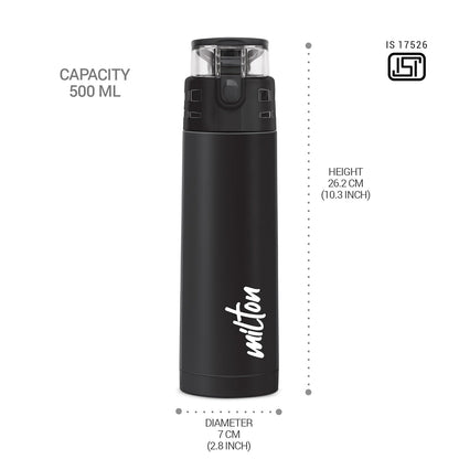 Milton Marvel Mighty Iron Man Thermosteel Bottle for kids