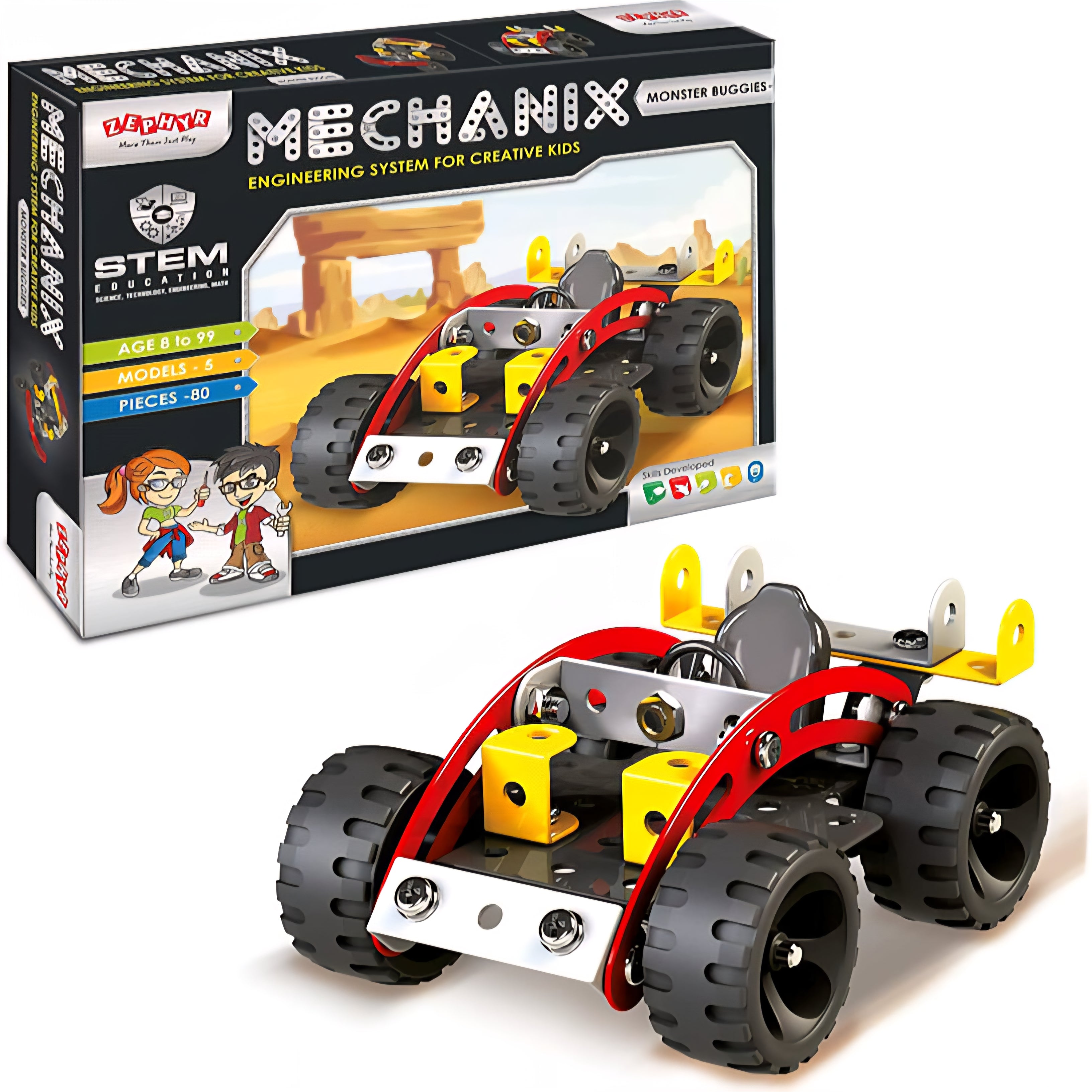 MECHANIX Monster Buggies engineering system for Creative kids – KEERTHI ...