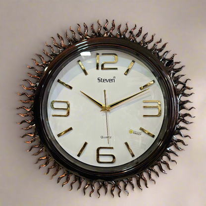 Analog in sun look Wall Clock for Bedroom, Hall, Drawing Room and Home