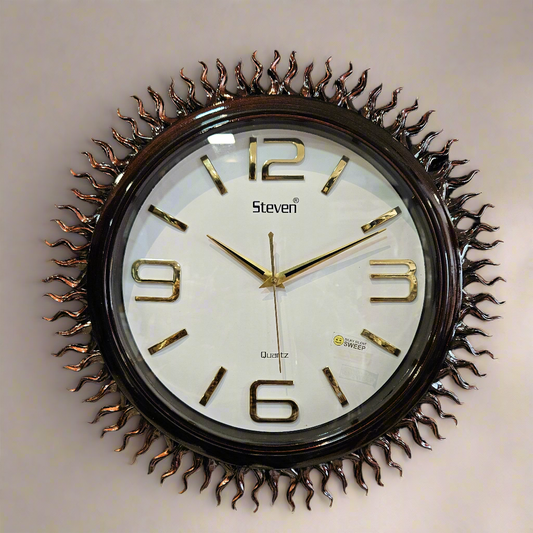 Analog in sun look Wall Clock for Bedroom, Hall, Drawing Room and Home