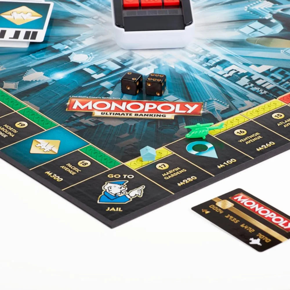 Monopoly Ultimate Banking Edition Board Game, Includes Electronic Banking Unit, Fun Christmas Board Game for Families and Kids, Strategy Game for Kids Ages 8+, Best Birthday Gift