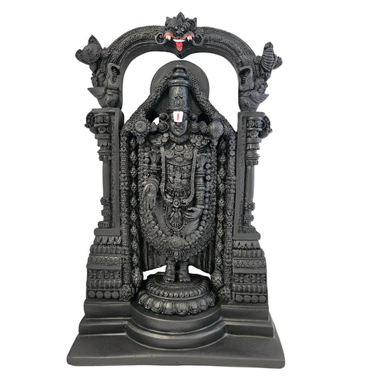 Sri Venkateswara Swamy Tirupati Balaji Idol Balaji Statue tirupati Temple Decor Tirupati Balaji Statue(Black)