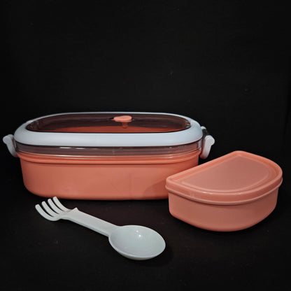 My lunch box for kids with 2 portions & 2in1 Spoon perfect for Return gifting purpose
