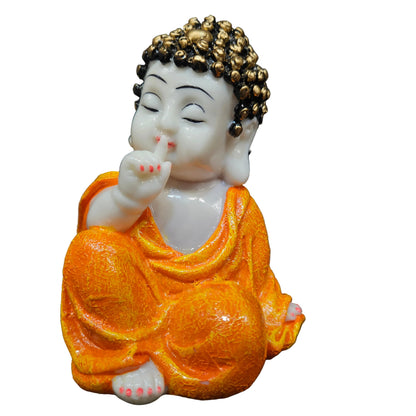 Polyresin Sitting Buddha Meditating Statue for Housewarming, Peace Beautiful Home/Office Decor Showpiece