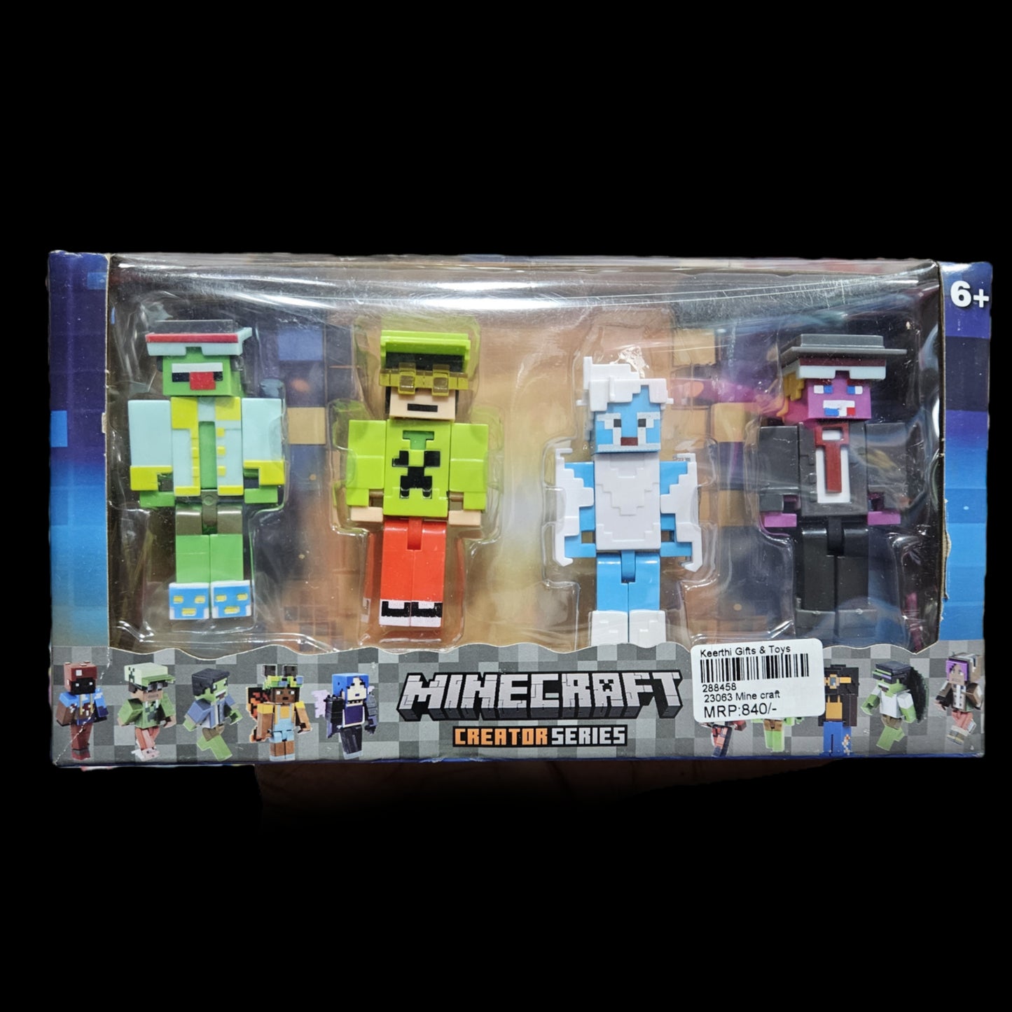 Minecraft 4pcs Action Figures 3 years above Old kids