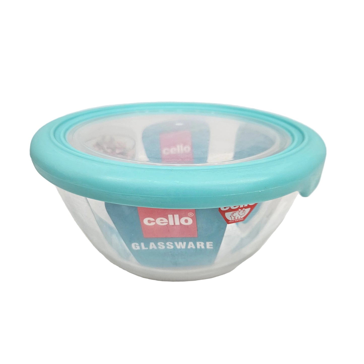Cello Ornella Glassware Bowl with lid Microwave Safe (Approx:-1L)